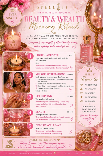 Self Love & Glamor ritual card