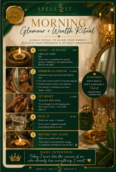 Money Manifestation ritual card