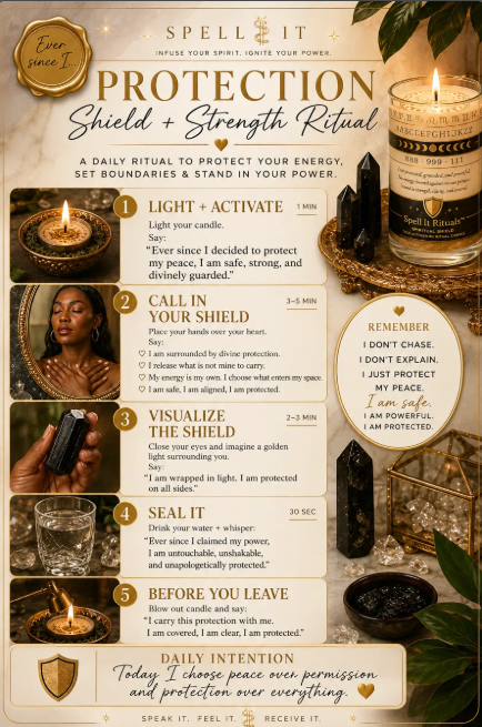 Spiritual Shield ritual card